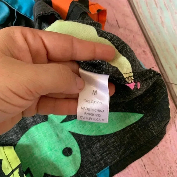 Playboy by pacsun men short sleeve button down shirt - Picture 9 of 10